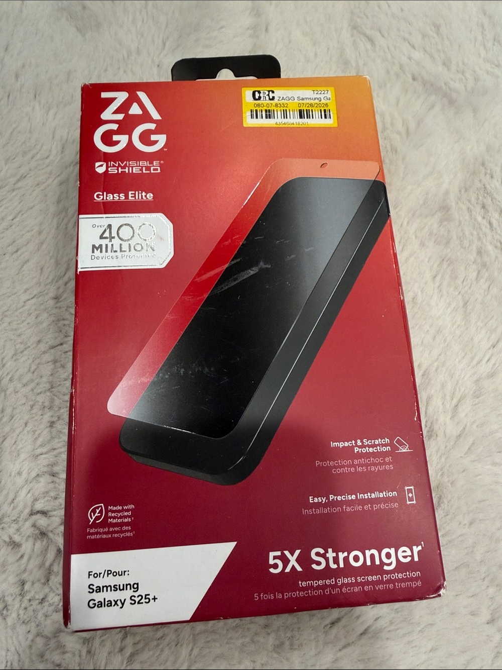 Glass Elite Screen Protector for Samsung Galaxy S25+ zagg brand